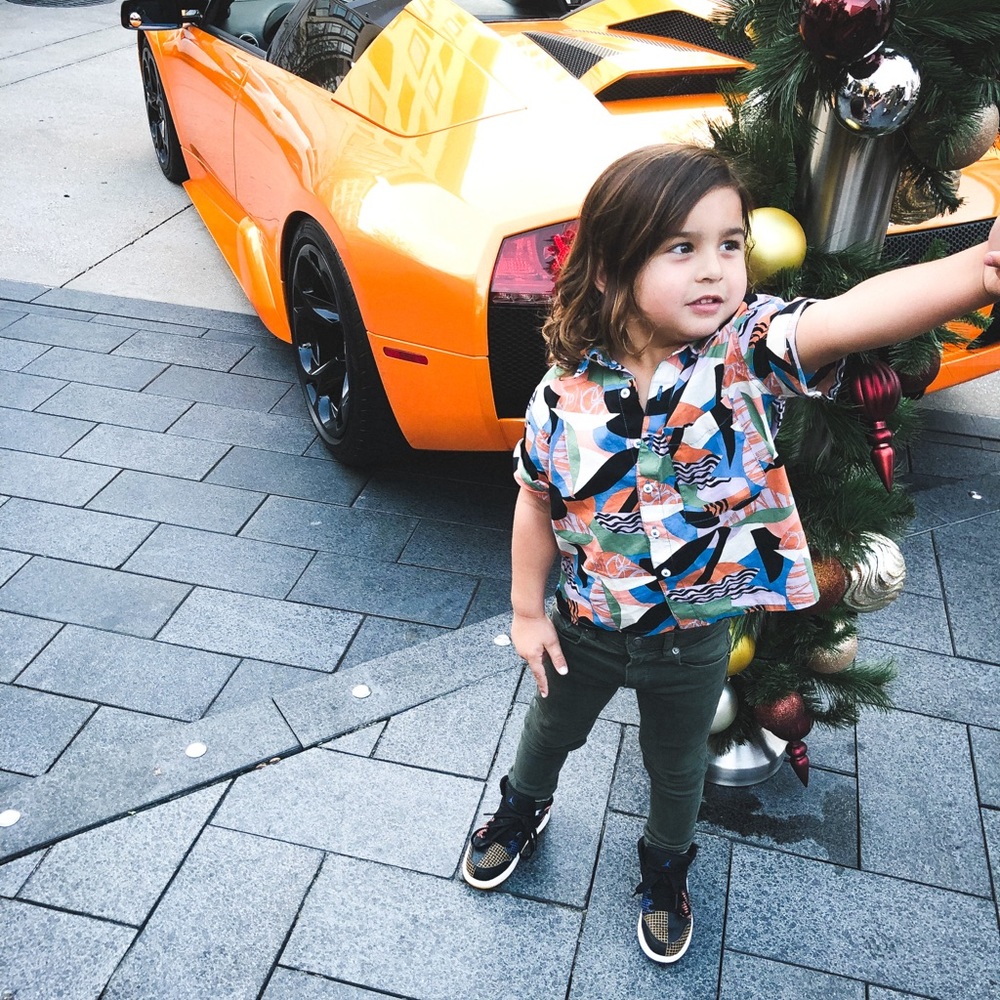 Open Edit Button Up Short Sleeve Shirt - size 3